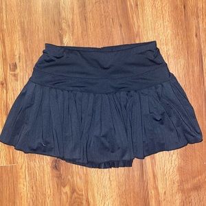 Gold Hinge Black Tennis Skirt, Size M